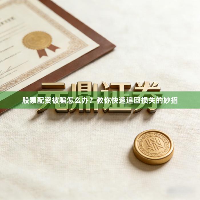 股票配资被骗怎么办？教你快速追回损失的妙招