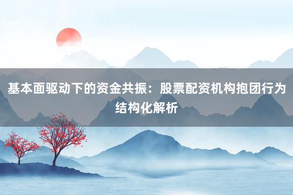 基本面驱动下的资金共振：股票配资机构抱团行为结构化解析