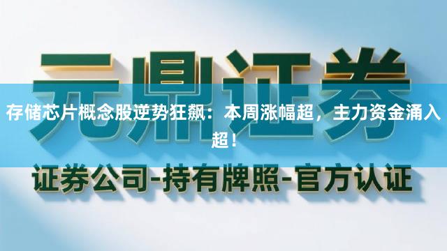 存储芯片概念股逆势狂飙:本周涨幅超,主力资金涌入超!
